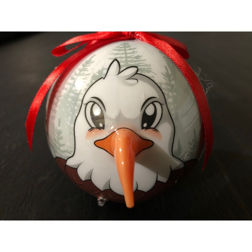 Twinkling‎ Treasures 3D Blinking Christmas Ornament- 3.5" -USA  BALD EAGLE